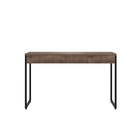 Conjunto Escritório Mesa E Gaveteiro Woz Castanho Preto