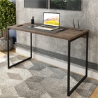 Conjunto Escritório Mesa E Gaveteiro Woz Castanho Preto