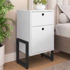 Conjunto Escritório Morgan Escrivaninha E Gaveteiro Branco Pr