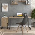 Conjunto Escritório Morgan Escrivaninha E Gaveteiro Natura Pr