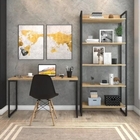 Conjunto Escritório Of Tech Estante E Escrivaninha Natura Pre