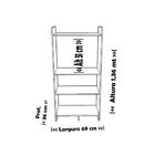 Conjunto Escritório Office 3 Peças Castanho Castanho