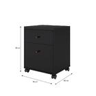 Conjunto Escritório Office 4 Peças Mesa Gaveteiro Armário Buf