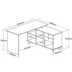Conjunto Escritório Para 2 Pessoas 2 Escrivaninhas Gold Freij