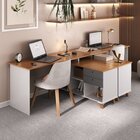 Conjunto Escritório Para 2 Pessoas 2 Escrivaninhas Gold Freij