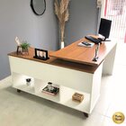 Conjunto Escritório Para 2 Pessoas 2 Escrivaninhas Gold Freij