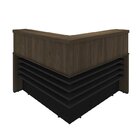 Conjunto Escritório Recepção 2 Balcões Em L 147,7x147,7cm Art