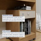 Conjunto Escrivaninha 1 Gaveta Com Rodízios Giga E Armário Mu