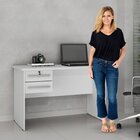 Conjunto Escrivaninha 2 Gavetas Byte E Armário Multiuso 1 Por