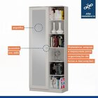 Conjunto Escrivaninha 2 Gavetas Byte E Armário Multiuso 1 Por