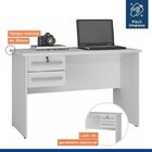 Conjunto Escrivaninha 2 Gavetas Byte E Armário Multiuso 2 Por