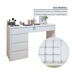 Conjunto Escrivaninha 5 Gavetas Berlim E Espelho Decorativo 1