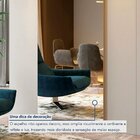 Conjunto Escrivaninha 5 Gavetas Berlim E Espelho Decorativo 1