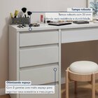 Conjunto Escrivaninha 5 Gavetas Berlim E Espelho Decorativo 1