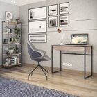 Conjunto Escrivaninha 90cm 1 Gaveta E Estante 5 Prateleiras L