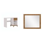 Conjunto Escrivaninha + Moldura Com Espelho – Madeira Maciça