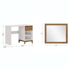 Conjunto Escrivaninha + Moldura Com Espelho – Madeira Maciça