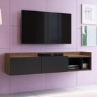 Conjunto Escrivaninha Com 1 Gaveta E Rack Suspenso Para Tv At