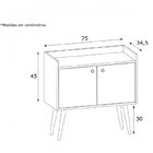 Conjunto Escrivaninha E Aparador Multiuso Estilare Branco