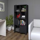 Conjunto Escrivaninha E Armário Friburgo Ipê Preto