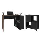 Conjunto Escrivaninha E Balcão Saale Ipê Preto