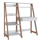 Conjunto Escrivaninha E Estante Para Escritório B94 Novam