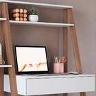 Conjunto Escrivaninha E Estante Para Escritório B94 Novam