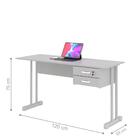 Conjunto Escrivaninha E Gaveteiro Larissa Cinza