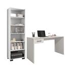 Conjunto Escrivaninha E Livreiro Eloise Branco Trama