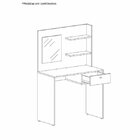 Conjunto Escrivaninha E Penteadeira Com Espelho