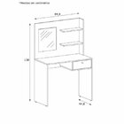 Conjunto Escrivaninha E Penteadeira Com Espelho
