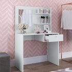 Conjunto Escrivaninha E Penteadeira Com Espelho