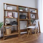 Conjunto Escrivaninha Estante 2 Prateleiras Com 2 Estantes Pa