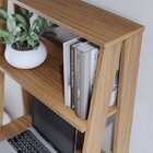 Conjunto Escrivaninha Estante 2 Prateleiras Com 2 Estantes Pa