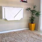 Conjunto Escrivaninha Retrátil Branca + Cadeira Office Slim B