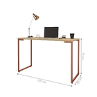 Conjunto Escrivaninhas 120 Laser Natura Cobre