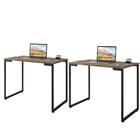 Conjunto Escrivaninhas 90 Genius Castanho Preto