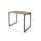 Conjunto Escrivaninhas 90 Honorata Natura Preto