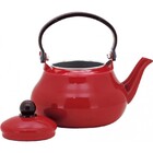 Conjunto Esmaltado Chaleira Tradicional Vermelho 1500ml Com 6