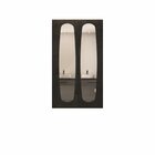 Conjunto Espelho Organico Aracaju 160x40 Cm Prata