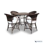 Conjunto Espreguiçadeira Fina - 2 Poltronas + 1 Mesa De Centr