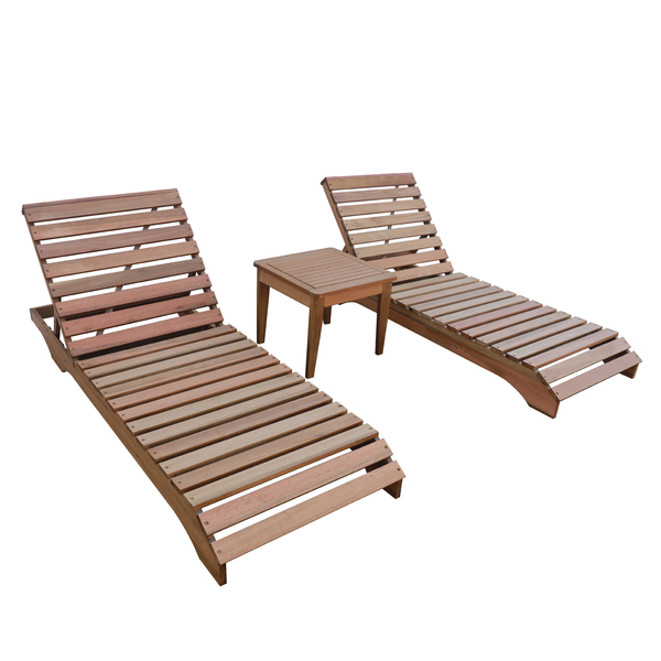 Conjunto Espreguiçadeiras Verona Mesa Lateral Florença