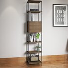 Conjunto Estante 2 Gavetas 1 Prateleira E Cabideiro Com Duas