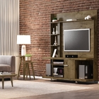 Conjunto Estante Avaí E Mesas Madeira Rústica