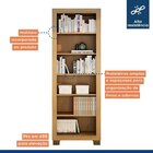 Conjunto Estante Flex 5 Prateleiras E Armário Multiuso 2 Port