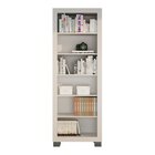 Conjunto Estante Flex 5 Prateleiras E Armário Multiuso 2 Port