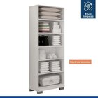 Conjunto Estante Flex 5 Prateleiras E Armário Multiuso 2 Port