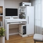 Conjunto Estante Flex 5 Prateleiras E Escrivaninha Com 1 Port