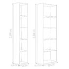 Conjunto Estante Livreiro 4 Prateleiras Julia Ruby Castanho