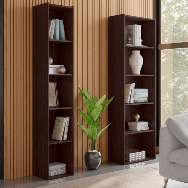 Conjunto Estante Livreiro 4 Prateleiras Julia Ruby Castanho